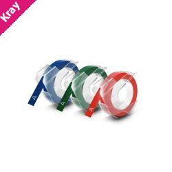 Dymo Emb Tape 9mmX3m Asst Pk3 Dymo Emb Tape 9mmX3m Asst Pk3