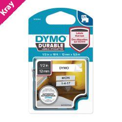 D1 Dur Blk on Wht 12mm x 5.5m D1 Dur Blk on Wht 12mm x 5.5m