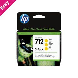 HP #712 29ml Yell 3 Pk 3ED79A HP #712 29ml Yell 3 Pk 3ED79A