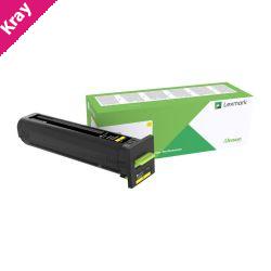 Lexm 72K6XY0 XHY Yellow Toner Lexm 72K6XY0 XHY Yellow Toner