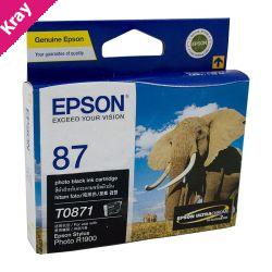 Epson T0871 Ph Black Ink Cart Epson T0871 Ph Black Ink Cart