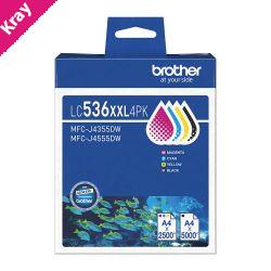 Brother LC-536XXL BCMY Pack