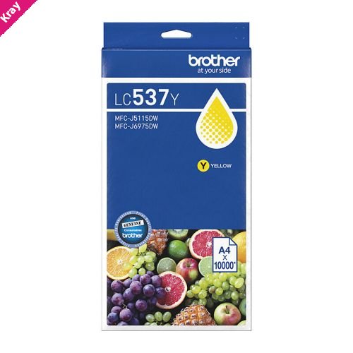 Brother LC-537 Yel Ink Cart