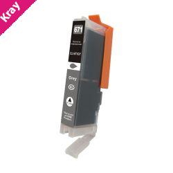 CLI-671XL Grey Premium Compatible Inkjet Cartridge