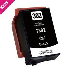 Black Compatible Inkjet Cartridge (Replacement for 302XL Black)