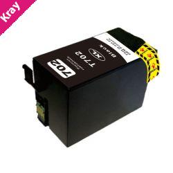 Black Compatible Inkjet Cartridge (Replacement for 702XL Black)