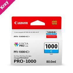Canon PFI1000 Cyan Ink Cart Canon PFI1000 Cyan Ink Cart