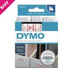 D1 Red on Wht 12mmx7m Tape D1 Red on Wht 12mmx7m Tape