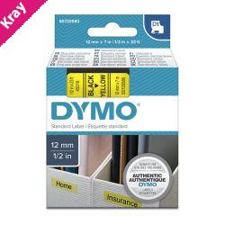 D1 Blk on Yell 12mmx7m Tape D1 Blk on Yell 12mmx7m Tape