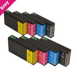 711XXL Series Compatible Inkjet Cartridge Set x 2 (8 cartridges)