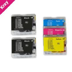 LC37 LC57 Compatible Inkjet Cartridge Set - 5 Ink Cartridges [Boxed Set]