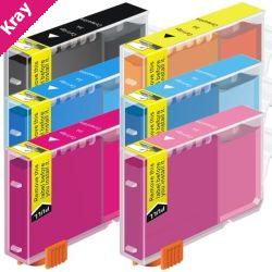 Bci-3 BCI-6 Colour Compatible Inkjet Cartridge Set 6 Ink Cartridges