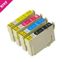 133 Compatible Pigment Series Inkjet Set 4 Cartridges [Boxed Set]